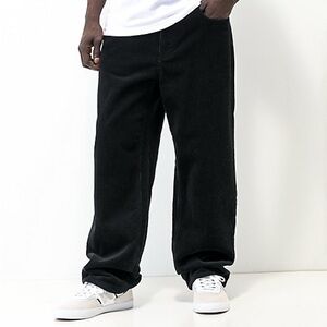Empyre black corduroy relaxed fit pants